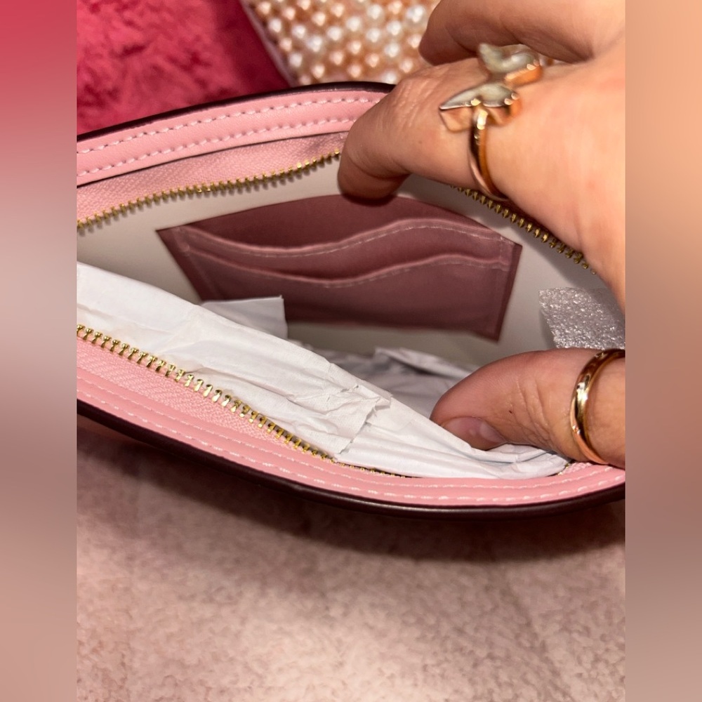 NEW Coach Slim Crossbody Bag in Powder Pink/LM - Picture 6 of 10